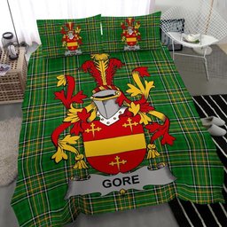 Irish Gore Coat of Arms Family Crest Ireland Bedding Set Irish National Tartan Irish County Bedding Set Duvet Covers