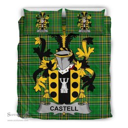 Irish Castell Coat of Arms Family Crest Ireland Bedding Set Irish National Tartan Irish County Bedding Set Duvet Covers