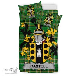 Irish Castell Coat of Arms Family Crest Ireland Bedding Set Irish National Tartan Irish County Bedding Set Duvet Covers