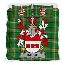 Irish Haugh or O'Hough Coat of Arms Family Crest Ireland Bedding Set Irish National Tartan Irish County Bedding Set Duvet Covers
