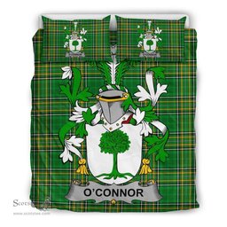 Irish Connor or O'Connor (Don) Coat of Arms Family Crest Ireland Bedding Set Irish National Tartan Irish County Bedding Set Duvet Covers