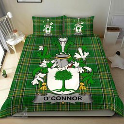 Irish Connor or O'Connor (Don) Coat of Arms Family Crest Ireland Bedding Set Irish National Tartan Irish County Bedding Set Duvet Covers
