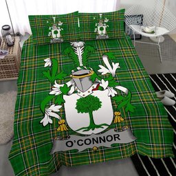 Irish Connor or O'Connor (Don) Coat of Arms Family Crest Ireland Bedding Set Irish National Tartan Irish County Bedding Set Duvet Covers