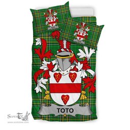 Irish Toto Coat of Arms Family Crest Ireland Bedding Set Irish National Tartan Irish County Bedding Set Duvet Covers