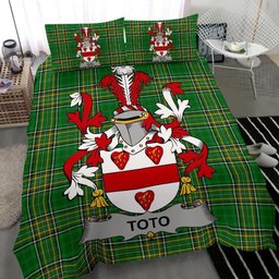 Irish Toto Coat of Arms Family Crest Ireland Bedding Set Irish National Tartan Irish County Bedding Set Duvet Covers