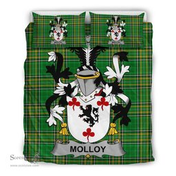 Irish Molloy or O'Mulloy Coat of Arms Family Crest Ireland Bedding Set Irish National Tartan Irish County Bedding Set Duvet Covers