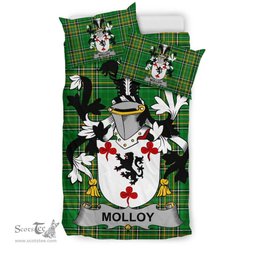 Irish Molloy or O'Mulloy Coat of Arms Family Crest Ireland Bedding Set Irish National Tartan Irish County Bedding Set Duvet Covers