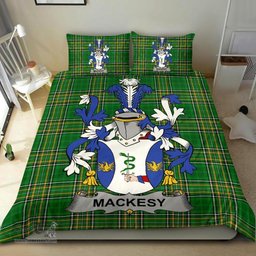Irish Mackesy Coat of Arms Family Crest Ireland Bedding Set Irish National Tartan Irish County Bedding Set Duvet Covers