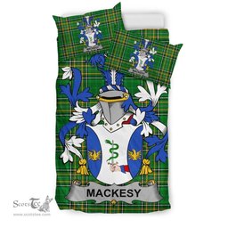 Irish Mackesy Coat of Arms Family Crest Ireland Bedding Set Irish National Tartan Irish County Bedding Set Duvet Covers