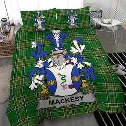 Irish Mackesy Coat of Arms Family Crest Ireland Bedding Set Irish National Tartan Irish County Bedding Set Duvet Covers