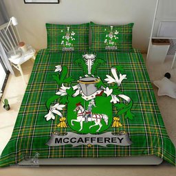 Irish McCafferey or McCaffrey Coat of Arms Family Crest Ireland Bedding Set Irish National Tartan Irish County Bedding Set Duvet Covers