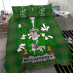 Irish McCafferey or McCaffrey Coat of Arms Family Crest Ireland Bedding Set Irish National Tartan Irish County Bedding Set Duvet Covers