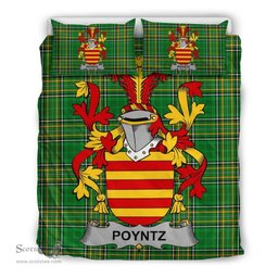 Irish Poyntz Coat of Arms Family Crest Ireland Bedding Set Irish National Tartan Irish County Bedding Set Duvet Covers