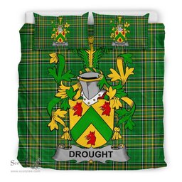 Irish Drought Coat of Arms Family Crest Ireland Bedding Set Irish National Tartan Irish County Bedding Set Duvet Covers