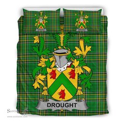Irish Drought Coat of Arms Family Crest Ireland Bedding Set Irish National Tartan Irish County Bedding Set Duvet Covers
