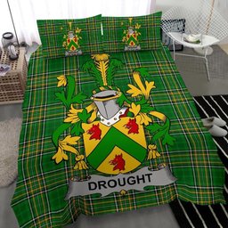 Irish Drought Coat of Arms Family Crest Ireland Bedding Set Irish National Tartan Irish County Bedding Set Duvet Covers