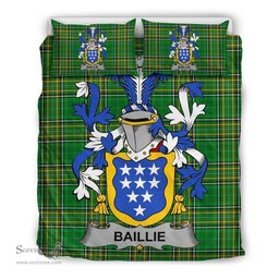 Irish Baillie Coat of Arms Family Crest Ireland Bedding Set Irish National Tartan Irish County Bedding Set Duvet Covers
