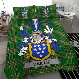Irish Baillie Coat of Arms Family Crest Ireland Bedding Set Irish National Tartan Irish County Bedding Set Duvet Covers