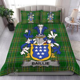 Irish Baillie Coat of Arms Family Crest Ireland Bedding Set Irish National Tartan Irish County Bedding Set Duvet Covers