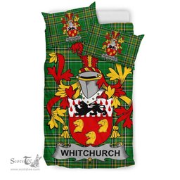 Irish Whitchurch Coat of Arms Family Crest Ireland Bedding Set Irish National Tartan Irish County Bedding Set Duvet Covers