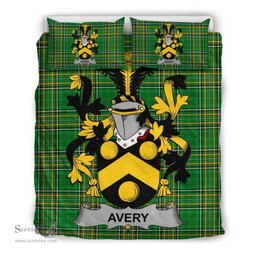 Irish Avery Coat of Arms Family Crest Ireland Bedding Set Irish National Tartan Irish County Bedding Set Duvet Covers