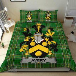 Irish Avery Coat of Arms Family Crest Ireland Bedding Set Irish National Tartan Irish County Bedding Set Duvet Covers