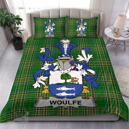 Irish Woulfe Coat of Arms Family Crest Ireland Bedding Set Irish National Tartan Irish County Bedding Set Duvet Covers