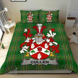 Irish Cullen or O'Cullen Coat of Arms Family Crest Ireland Bedding Set Irish National Tartan Irish County Bedding Set Duvet Covers