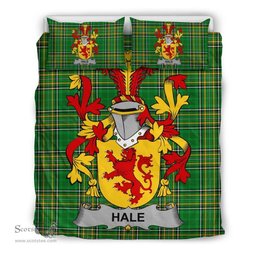 Irish Hale or McHale Coat of Arms Family Crest Ireland Bedding Set Irish National Tartan Irish County Bedding Set Duvet Covers