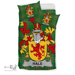 Irish Hale or McHale Coat of Arms Family Crest Ireland Bedding Set Irish National Tartan Irish County Bedding Set Duvet Covers