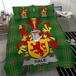 Irish Hale or McHale Coat of Arms Family Crest Ireland Bedding Set Irish National Tartan Irish County Bedding Set Duvet Covers