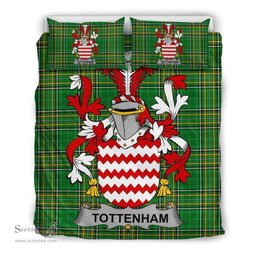 Irish Tottenham Coat of Arms Family Crest Ireland Bedding Set Irish National Tartan Irish County Bedding Set Duvet Covers