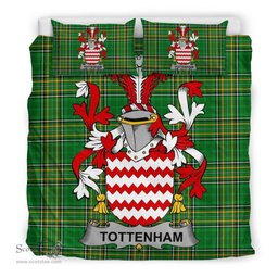 Irish Tottenham Coat of Arms Family Crest Ireland Bedding Set Irish National Tartan Irish County Bedding Set Duvet Covers