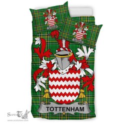 Irish Tottenham Coat of Arms Family Crest Ireland Bedding Set Irish National Tartan Irish County Bedding Set Duvet Covers