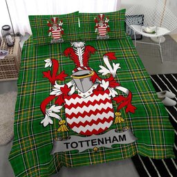 Irish Tottenham Coat of Arms Family Crest Ireland Bedding Set Irish National Tartan Irish County Bedding Set Duvet Covers