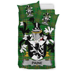 Irish Paine Coat of Arms Family Crest Ireland Bedding Set Irish National Tartan Irish County Bedding Set Duvet Covers