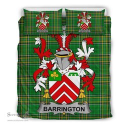 Irish Barrington Coat of Arms Family Crest Ireland Bedding Set Irish National Tartan Irish County Bedding Set Duvet Covers