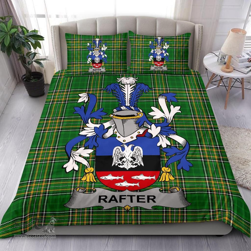 Irish Rafter Coat of Arms Family Crest Ireland Bedding Set Irish National Tartan Irish County Bedding Set Duvet Covers