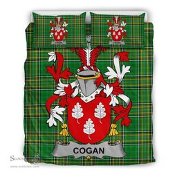 Irish Cogan or O'Cogan Coat of Arms Family Crest Ireland Bedding Set Irish National Tartan Irish County Bedding Set Duvet Covers