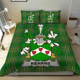 Irish Kearns or O'Kearon Coat of Arms Family Crest Ireland Bedding Set Irish National Tartan Irish County Bedding Set Duvet Covers
