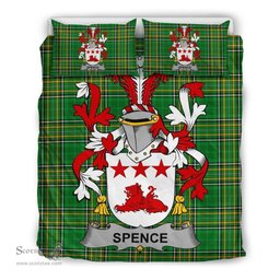Irish Spence Coat of Arms Family Crest Ireland Bedding Set Irish National Tartan Irish County Bedding Set Duvet Covers