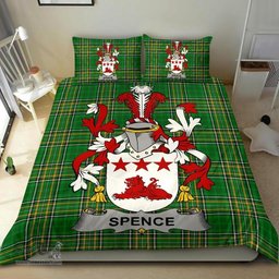 Irish Spence Coat of Arms Family Crest Ireland Bedding Set Irish National Tartan Irish County Bedding Set Duvet Covers