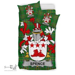 Irish Spence Coat of Arms Family Crest Ireland Bedding Set Irish National Tartan Irish County Bedding Set Duvet Covers