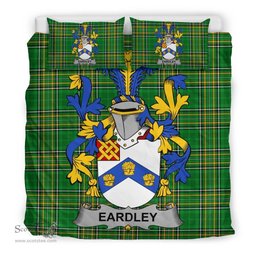 Irish Eardley Coat of Arms Family Crest Ireland Bedding Set Irish National Tartan Irish County Bedding Set Duvet Covers