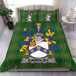 Irish Eardley Coat of Arms Family Crest Ireland Bedding Set Irish National Tartan Irish County Bedding Set Duvet Covers