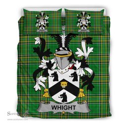 Irish Whight Coat of Arms Family Crest Ireland Bedding Set Irish National Tartan Irish County Bedding Set Duvet Covers
