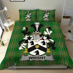 Irish Whight Coat of Arms Family Crest Ireland Bedding Set Irish National Tartan Irish County Bedding Set Duvet Covers