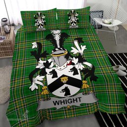 Irish Whight Coat of Arms Family Crest Ireland Bedding Set Irish National Tartan Irish County Bedding Set Duvet Covers