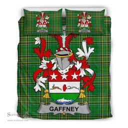 Irish Gaffney Coat of Arms Family Crest Ireland Bedding Set Irish National Tartan Irish County Bedding Set Duvet Covers