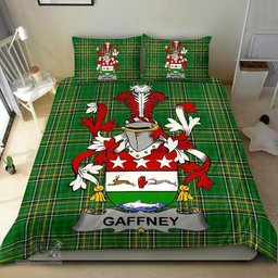 Irish Gaffney Coat of Arms Family Crest Ireland Bedding Set Irish National Tartan Irish County Bedding Set Duvet Covers